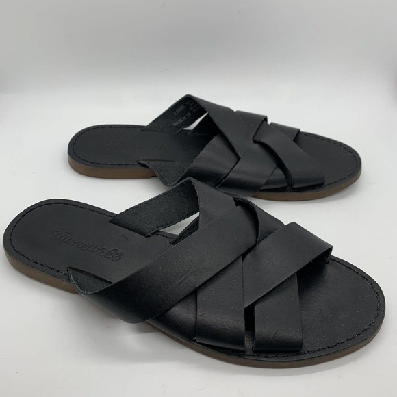 Madewell Boardwalk Woven Leather Slide Sandals Shoes L1165 Womens size 6 - Picture 7 of 7